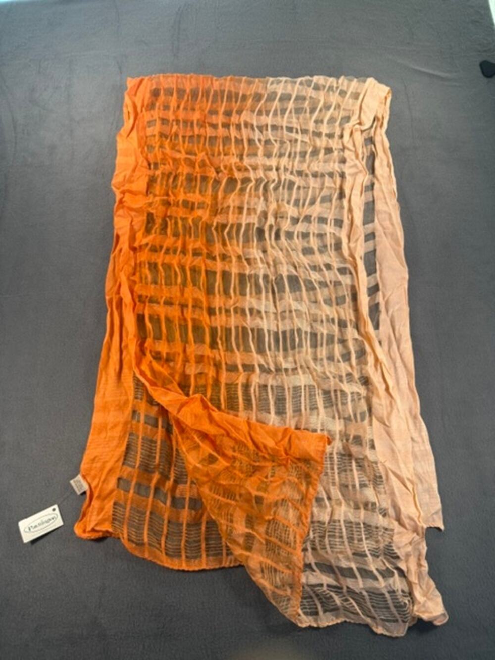 PATCHINGTON SCARF SILK/VISCOSE ORANGE NWT